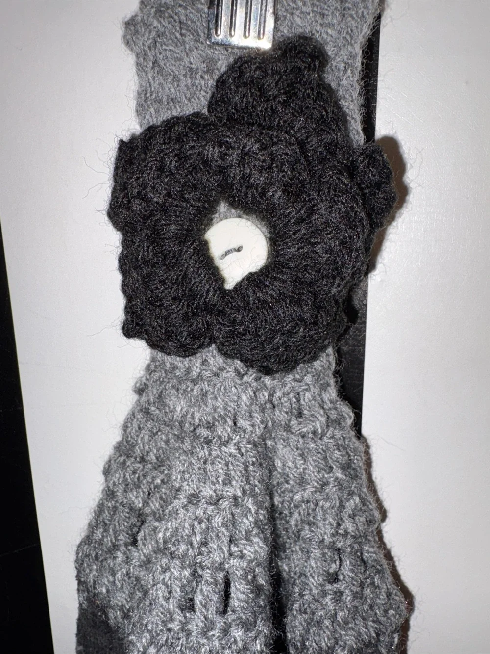 Handmade Crochet Top Skull Kitchen Towel Halloween Bikercore Man Cave Home Bar